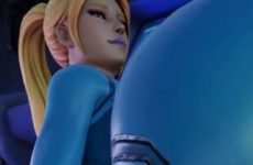 Gros plan sexy sur les grosses fesses de Samus Aran