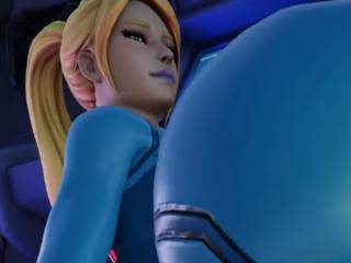 Gros plan sexy sur les grosses fesses de Samus Aran