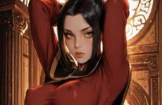 Azula sans soutien-gorge dans Avatar par IA