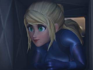 Samus Aran en mode furtivité avec son gros cul