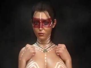 Lara Croft version Survivor totalement nue