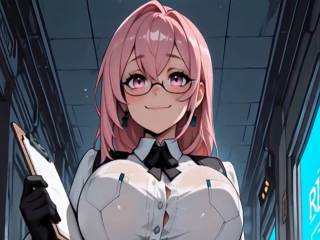 Tsukishiro Yanagi ecchi dans Zenless Zone Zero par IA