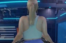 Samus Aran en mode bimbo aux grosses fesses