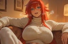Rias Gremory sexy dans une vidéo ecchi IA