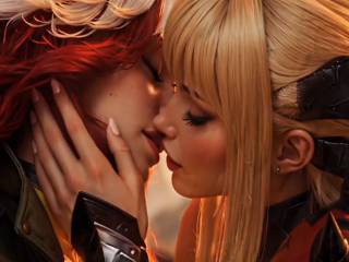 Rogue des X-men dans une romance lesbienne