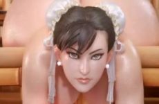 Chun-li remue ses grosses fesses sensuellement