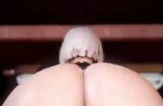 YoRHa montre son string en twerkant son gros cul