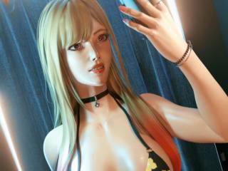Marin Kitagawa sexy qui se film devant son miroir
