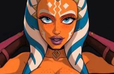 Ahsoka Tano aux gros seins par intelligence artificielle