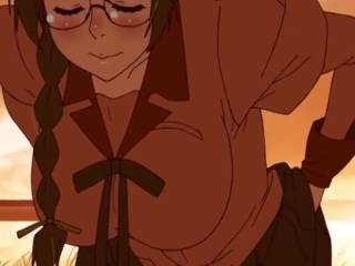 Extraits : Kizumonogatari (Tsubasa Hanekawa fanservice)